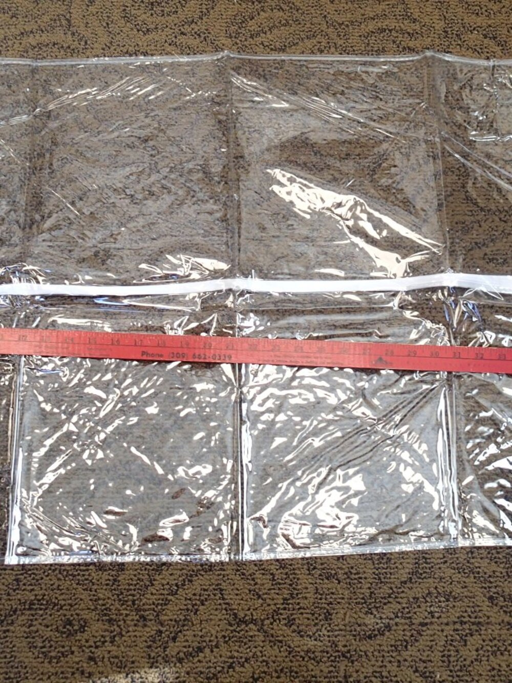 Clear Garmet Bags - set of 4